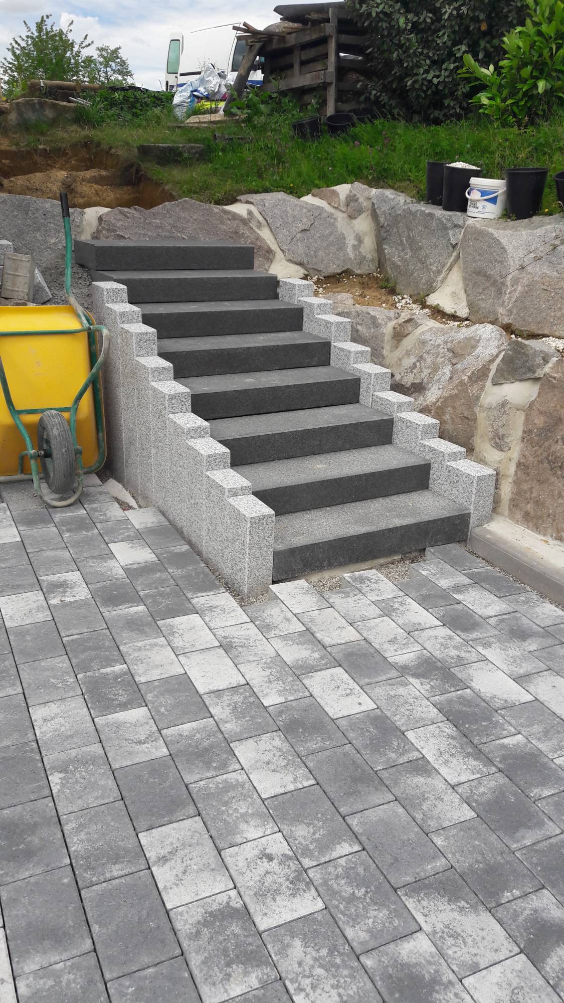 Installation d’escaliers en ext&eacute;rieur Illzach