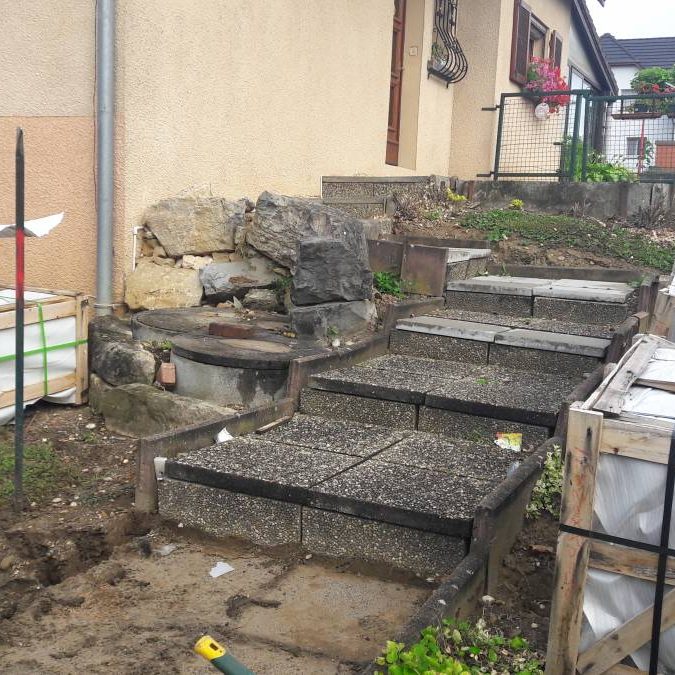 Installation d’escaliers en ext&eacute;rieur Kingersheim 5